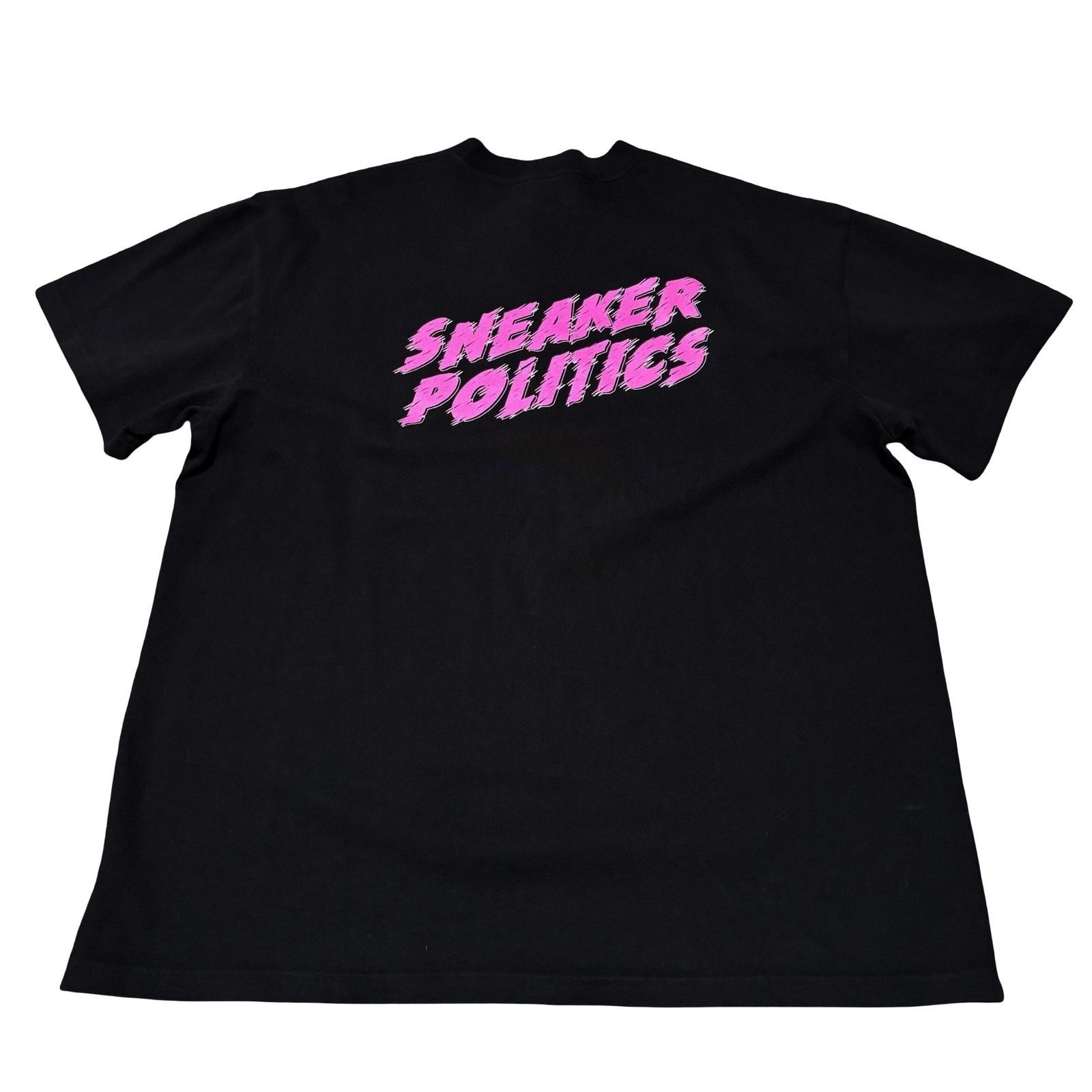 Sneaker Politics Men's Alien Peace Logo Short Sleeve Sweater Black Cotton Xxl — image 2 of 5